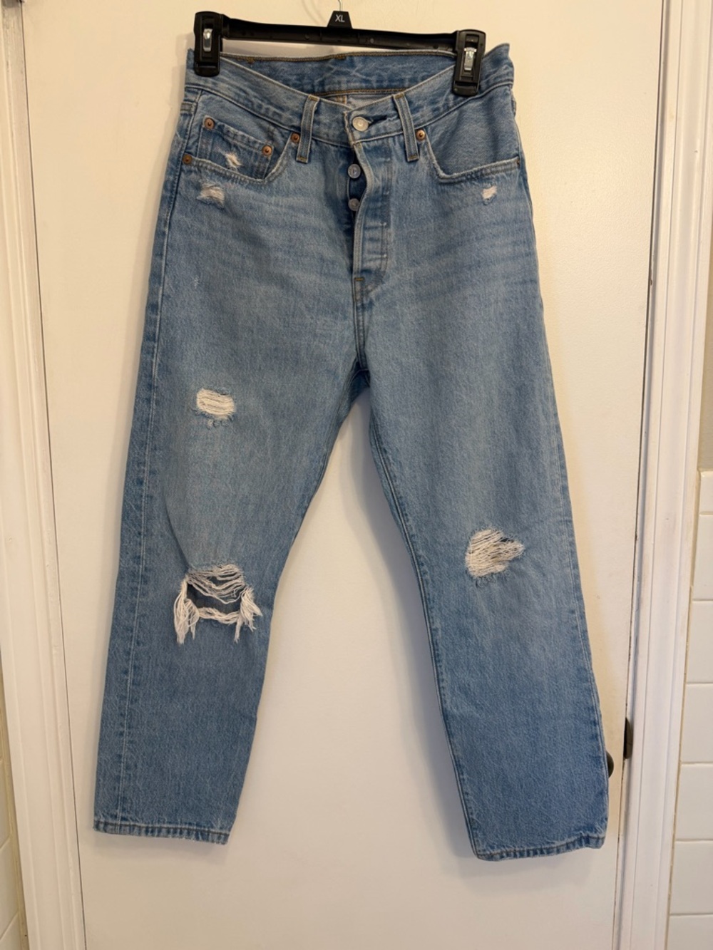 Levi's Light Blue 501 Back Pocket Jeans